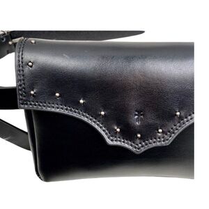 FRYE Studded Leather Belt Bag black size L/XL